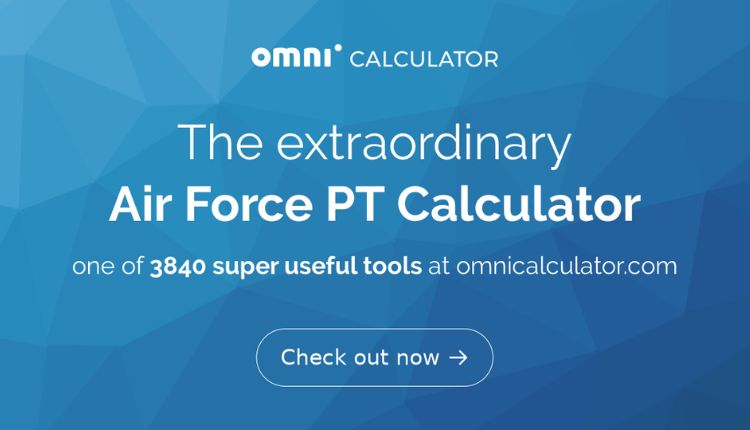 AF PT Test Calculator
