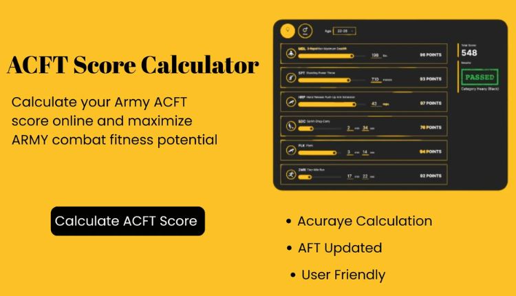 Army PT Score Calculator