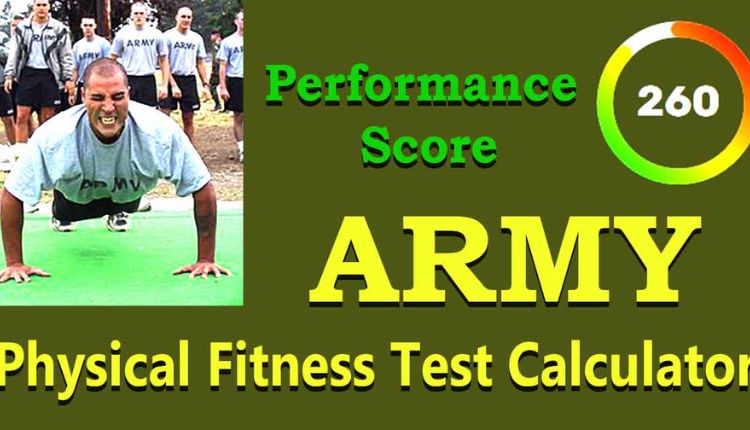 Army PT Test Calculator