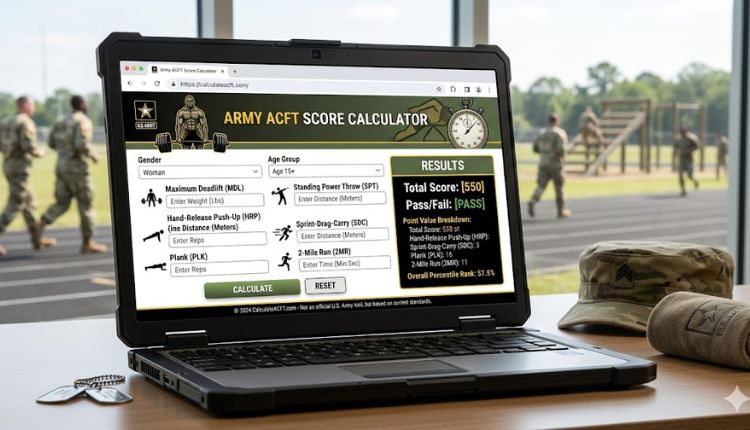 Army ACFT Score Calculator