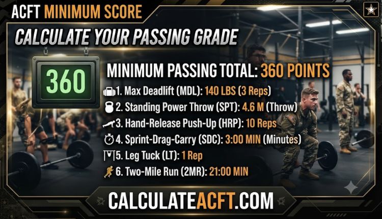 acft minimum score