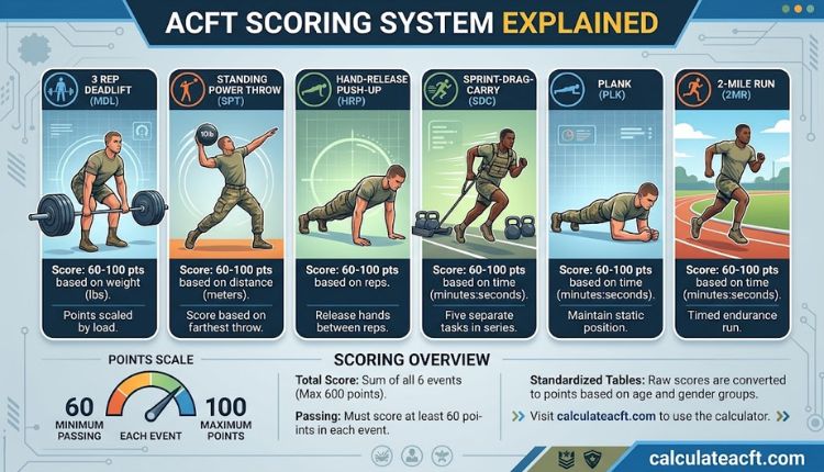 acft passing score 