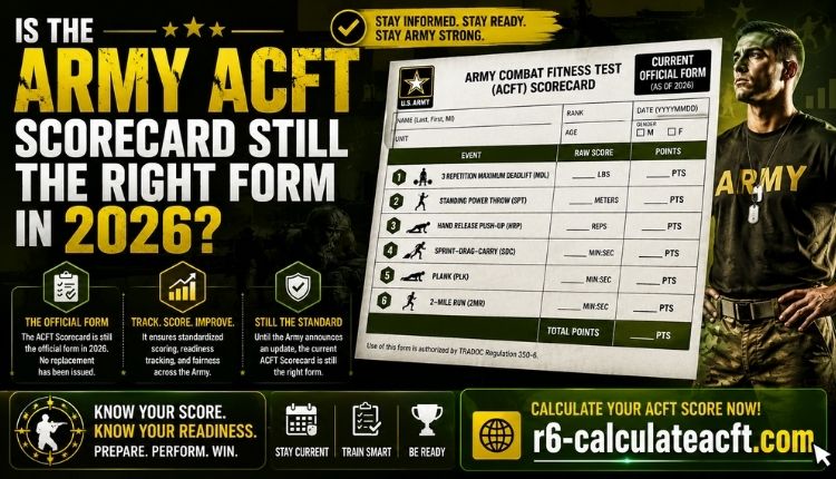 army acft scorecard